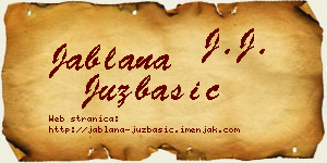 Jablana Juzbašić vizit kartica